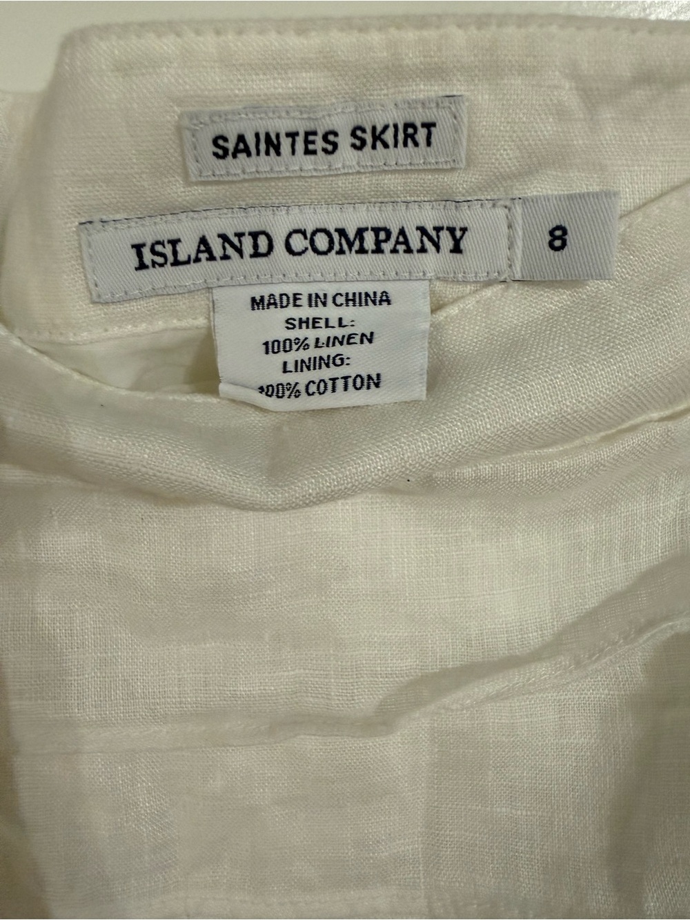 Island‎ Company White Tiered Linen Maxi Skirt - Picture 5 of 5